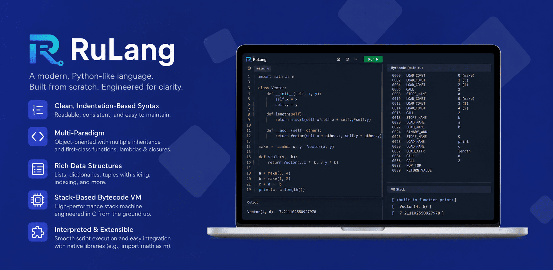 RuLang Virtual Machine